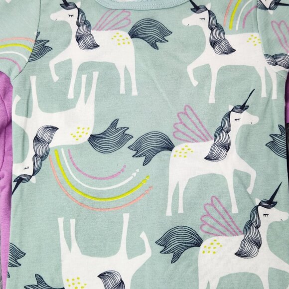 3/$20 Just One You Girls 3T Unicorn Pajama Set 4-Piece Made By Carters Cotton - Picture 7 of 12
